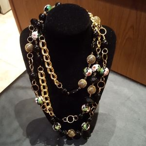 Black and Gold Necklace